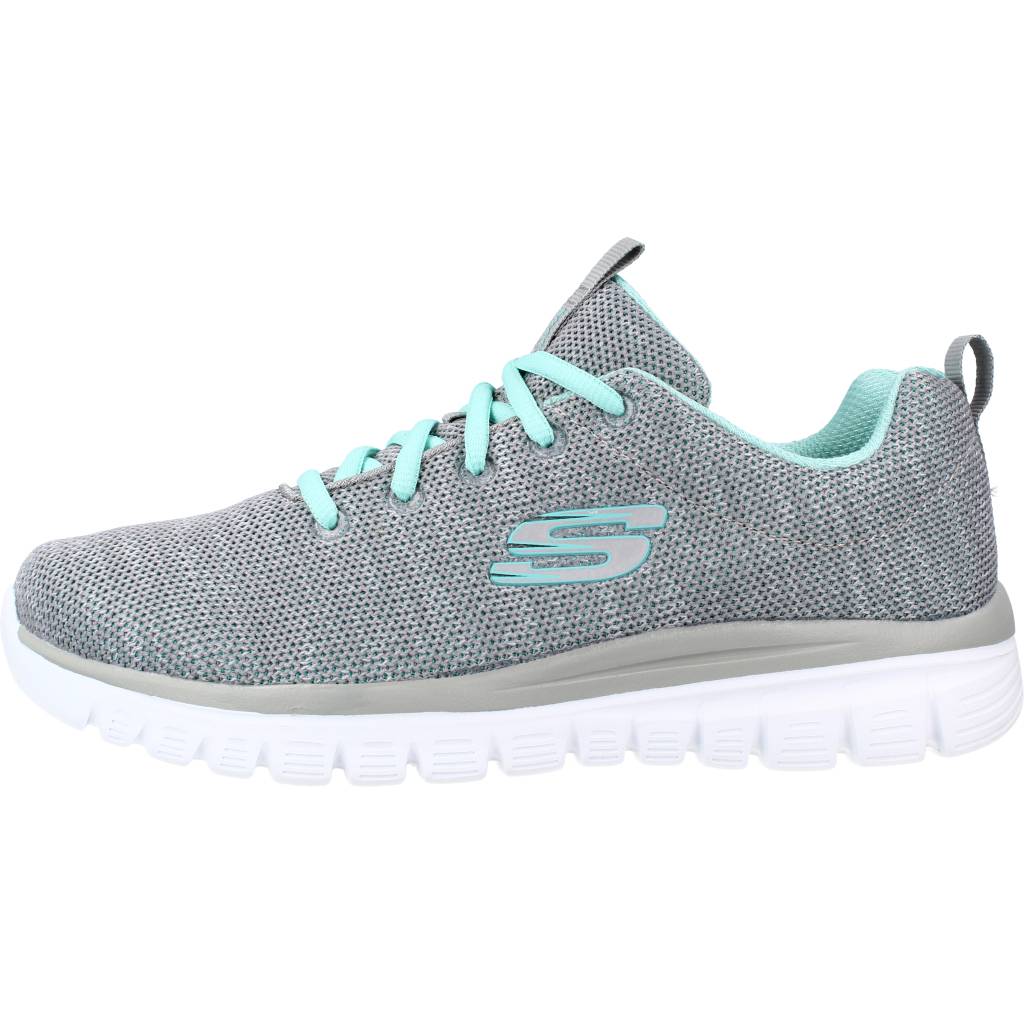 SKECHERS GRACEFUL TWISTED FORTUNE en color GRIS  (2)