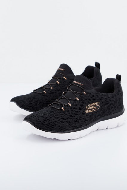 SKECHERS SUMMITS - LEOPARD SPOT en color NEGRO  (1)