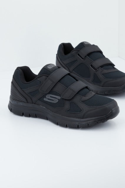 SKECHERS FLEX ADVANTAGE- ESTELLO en color NEGRO  (1)