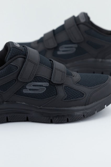 SKECHERS FLEX ADVANTAGE- ESTELLO en color NEGRO  (2)