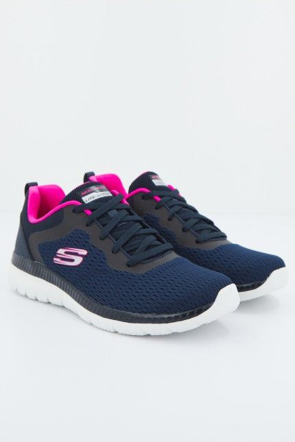 SKECHERS BOUNTIFUL-QUICK PATH en color AZUL  (1)