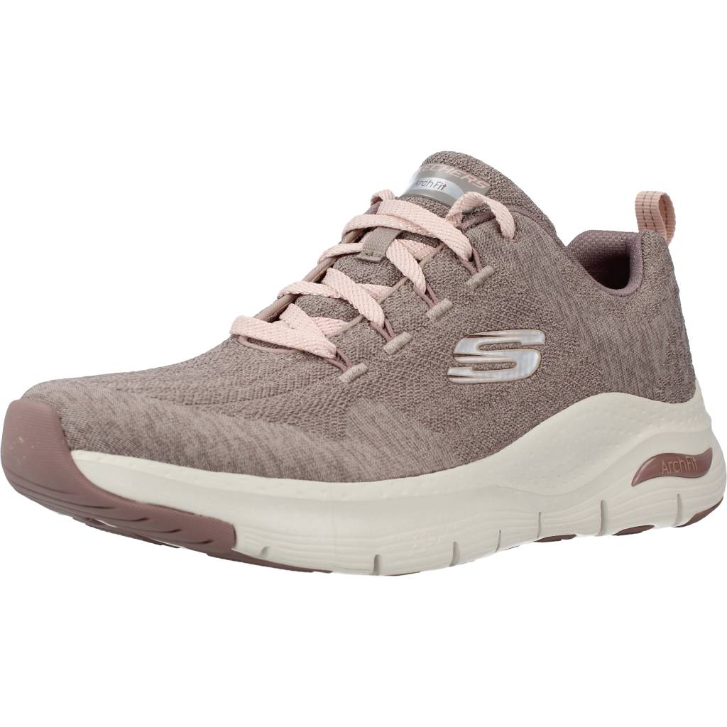 SKECHERS ARCH FIT COMFY WAVE en color MARRON  (1)