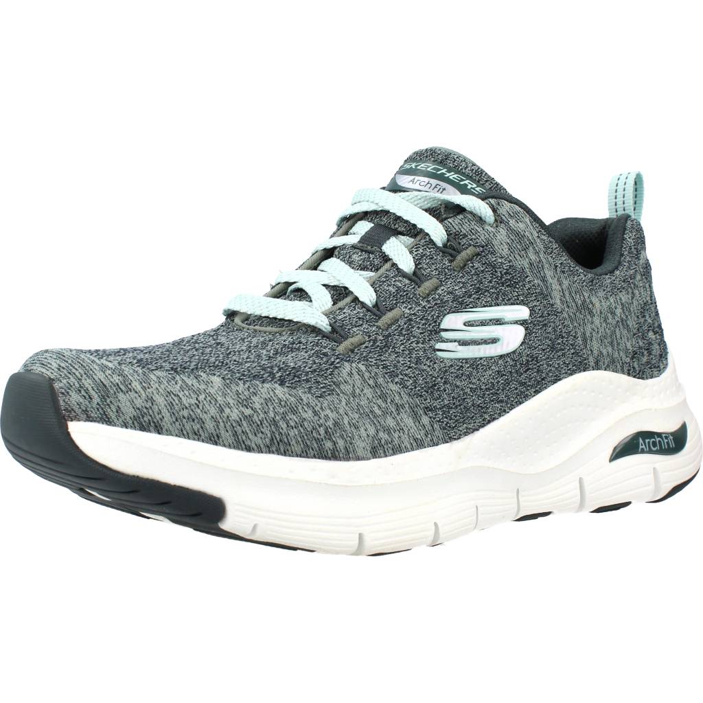 SKECHERS ARCH FIT COMFY WAVE en color VERDE  (1)