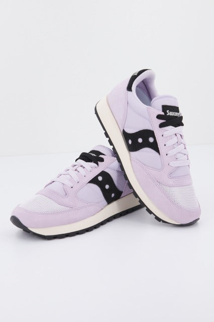 SAUCONY JAZZ VINTAGE SUEDE LOGO en color VIOLETA  (1)