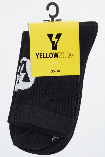 YELLOW PACK DE  THUNDER SOCKS en color NEGRO  (4)