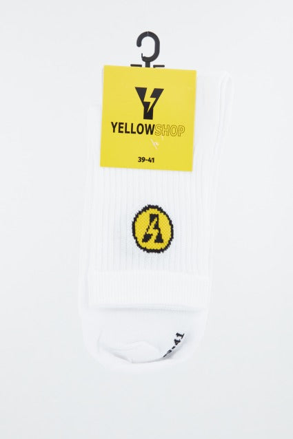 YELLOW PACK DE  THUNDER SOCKS en color BLANCO  (4)