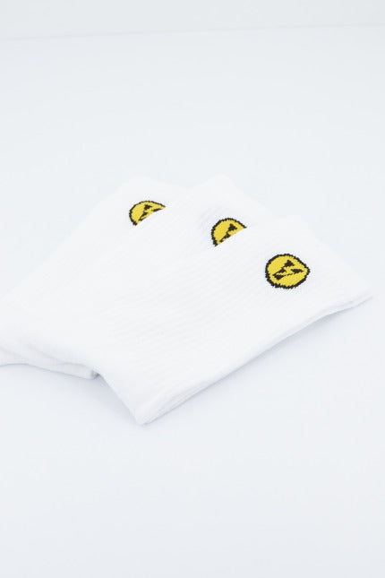 YELLOW PACK DE  THUNDER SOCKS en color BLANCO  (2)