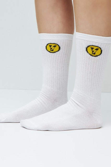 YELLOW PACK DE  THUNDER SOCKS en color BLANCO  (5)