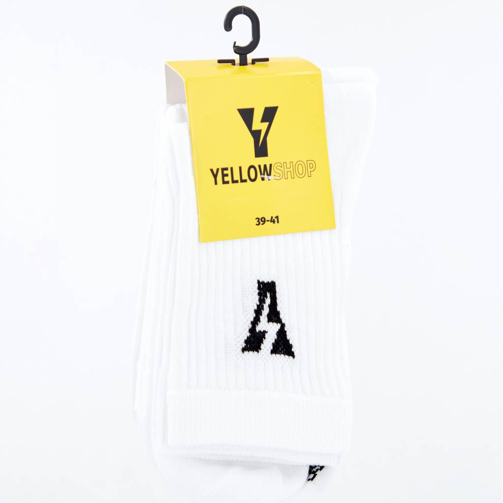 YELLOW PACK DE  THUNDER SOCKS en color BLANCO  (4)