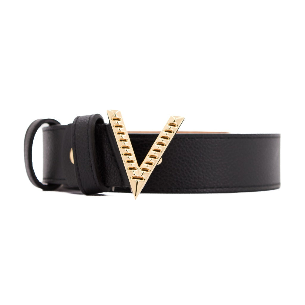 VALENTINO BAGS LADY SYNTHETIC BELT - HAMP en color NEGRO  (4)