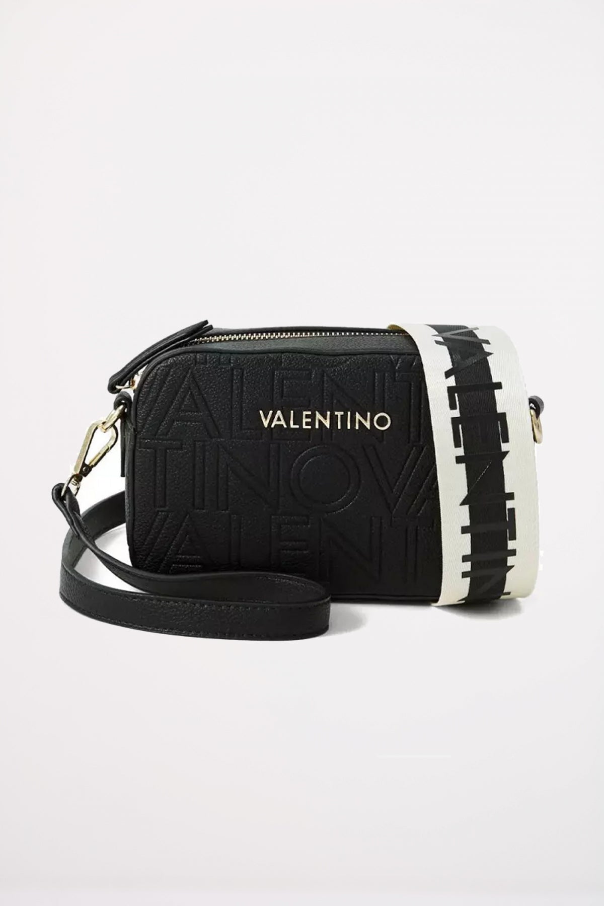 VALENTINO BAGS TASCAPANE PANSY en color NEGRO  (1)