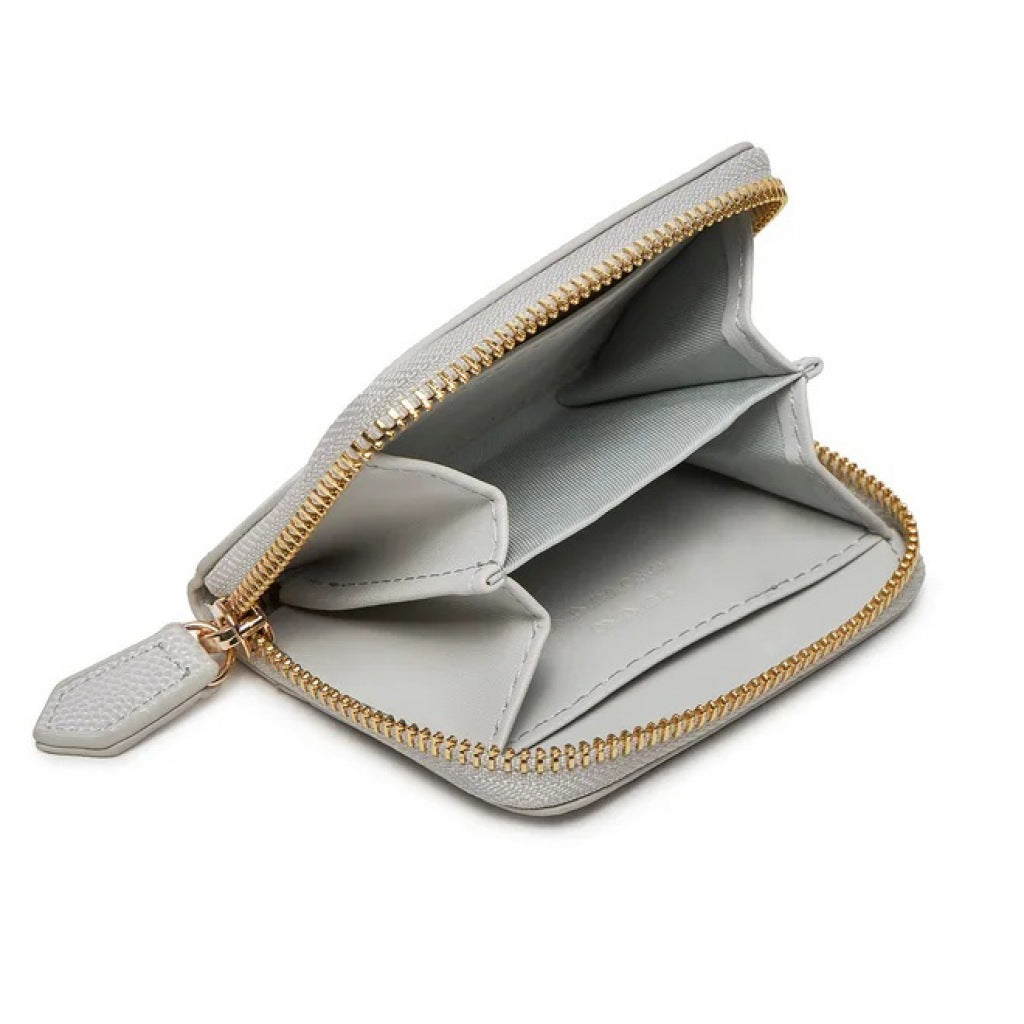 VALENTINO BAGS DIVINA WALLET en color PLATA  (6)