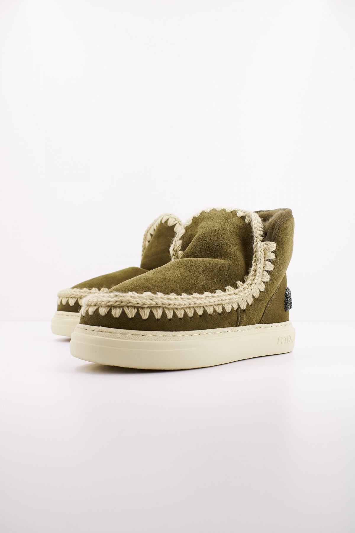 MOU  ESKIMO SNEAKER BOLD GLIT en color VERDE  (2)