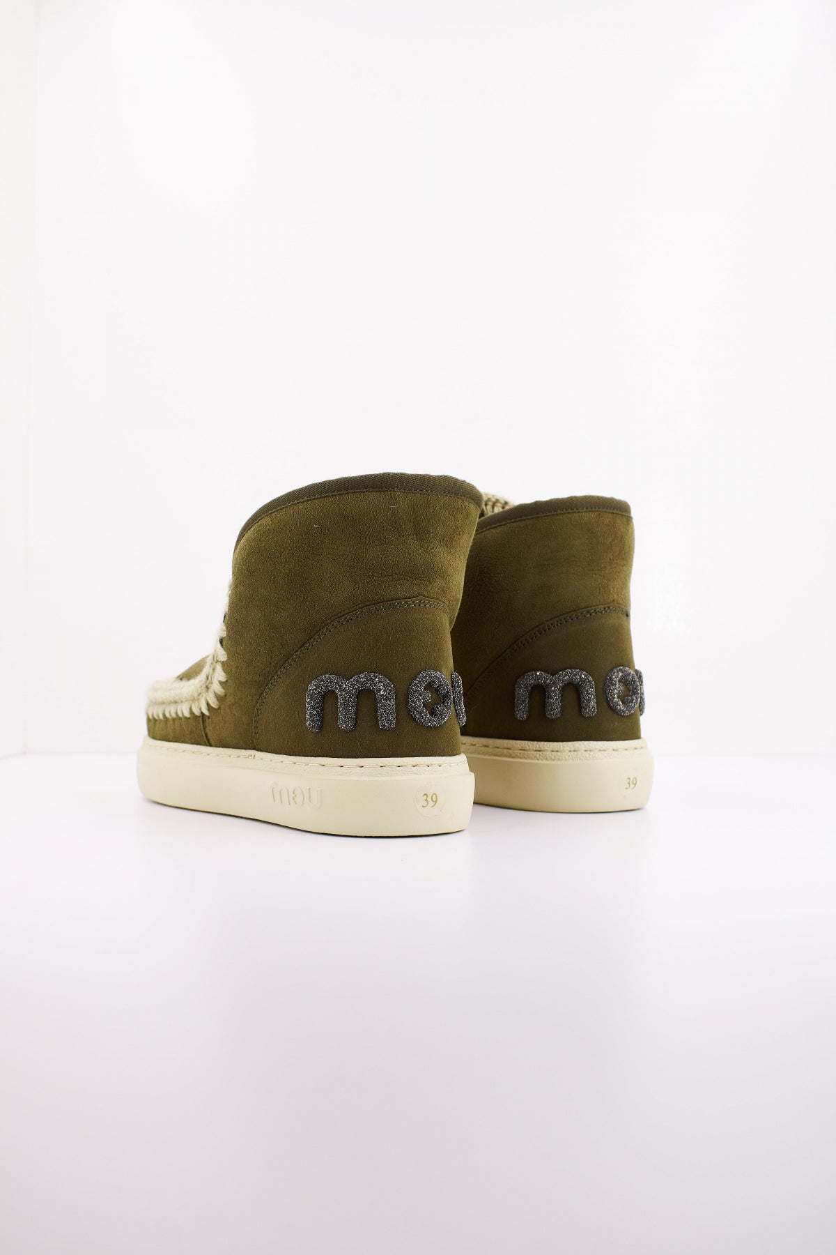 MOU  ESKIMO SNEAKER BOLD GLIT en color VERDE  (4)