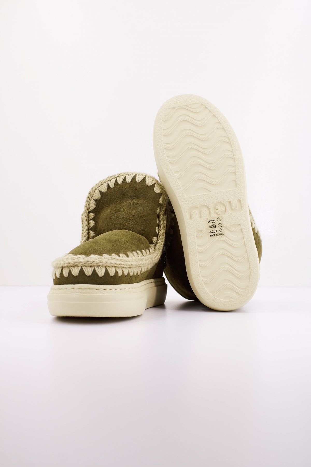 MOU  ESKIMO SNEAKER BOLD GLIT en color VERDE  (5)