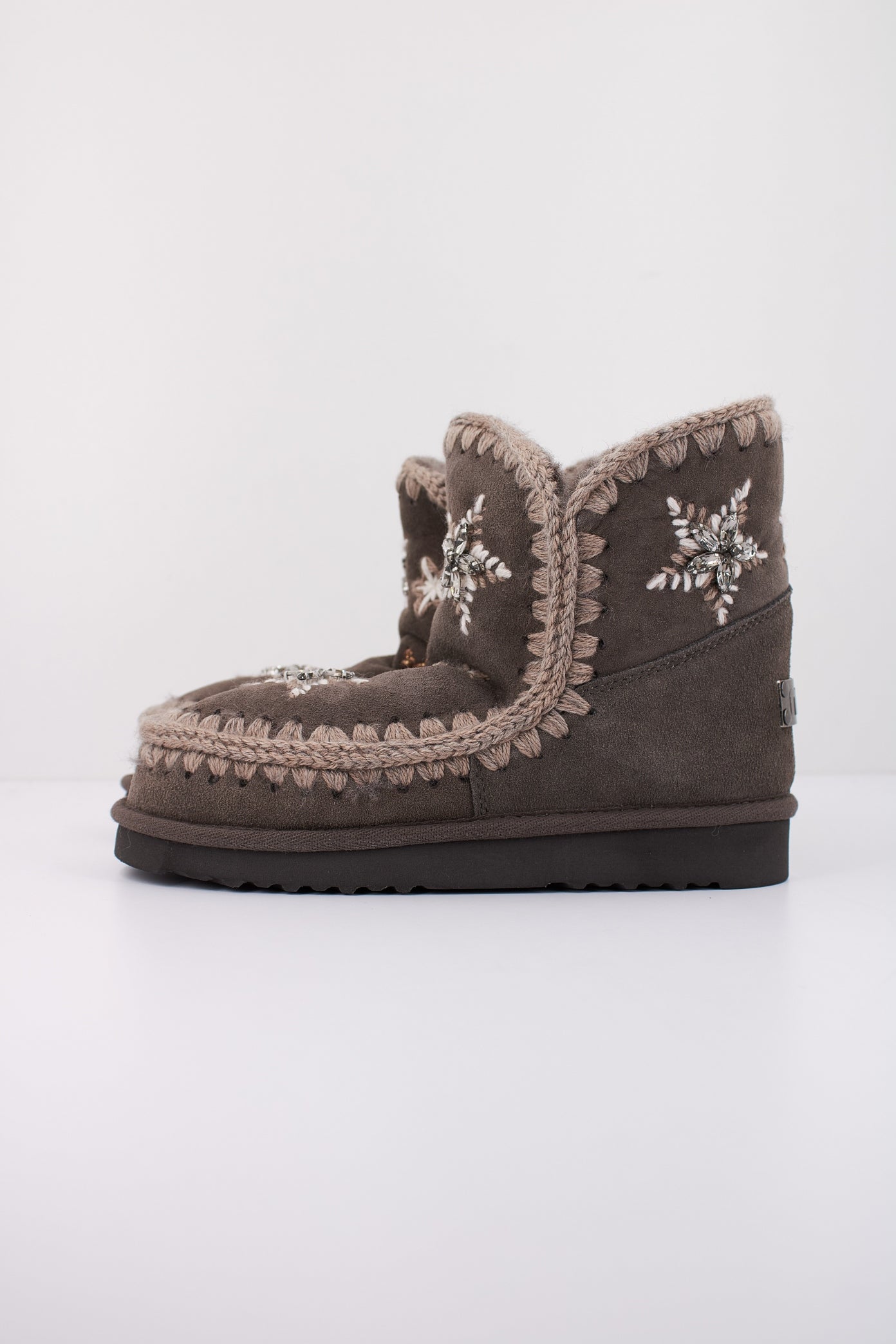 MOU ESKIMO WOOL STARS&RHINEST en color GRIS  (1)