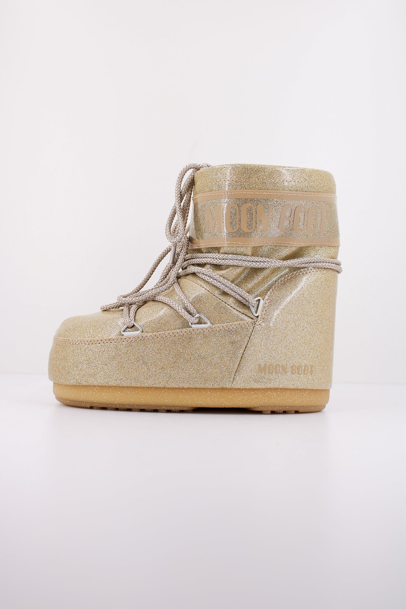 MOON BOOT MB ICON LOW GLITTER en color ORO  (1)