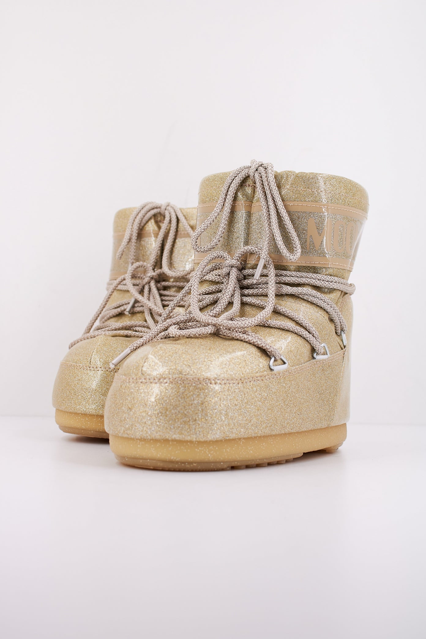 MOON BOOT MB ICON LOW GLITTER en color ORO  (2)