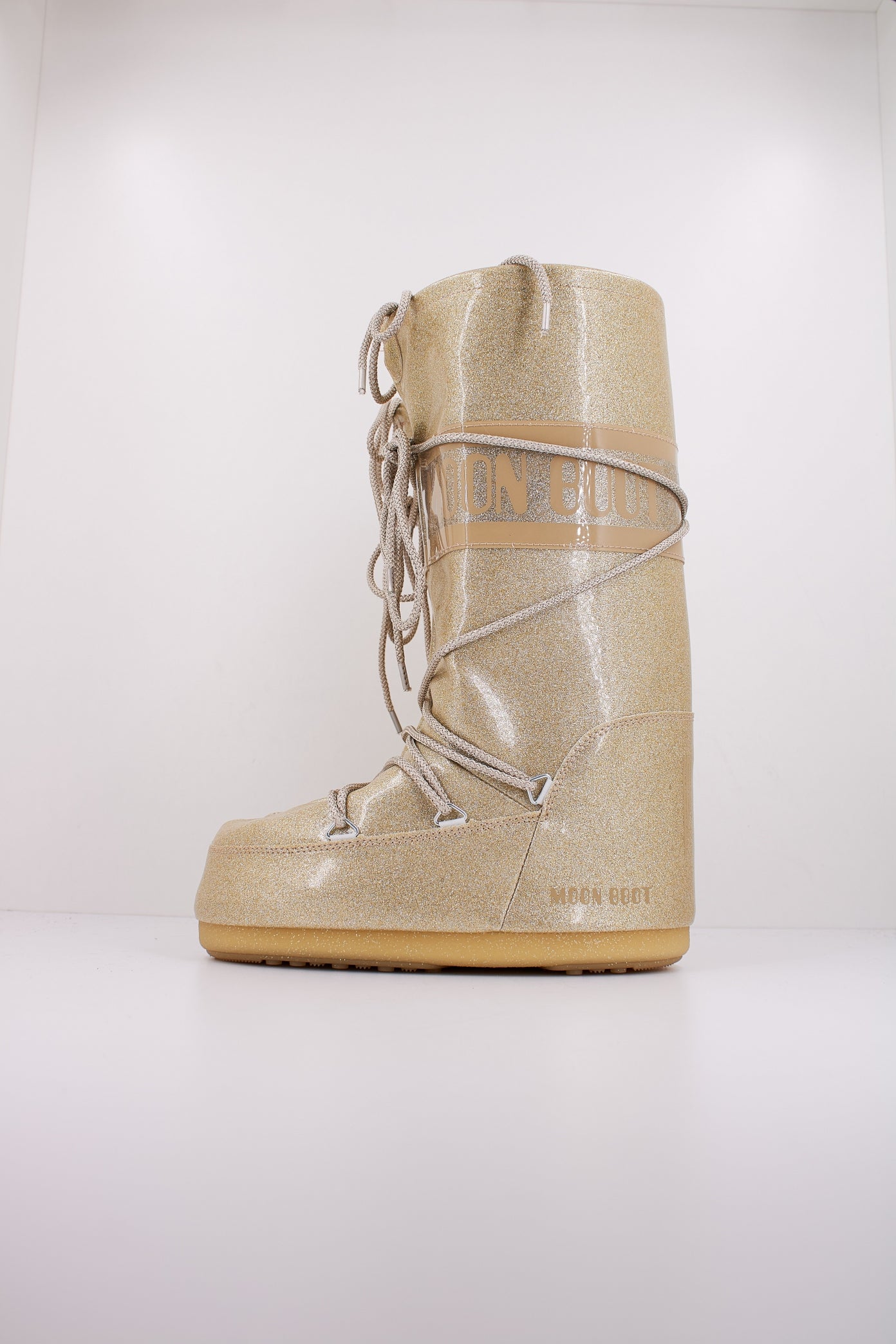 MOON BOOT  MB ICON GLITTER en color ORO  (1)