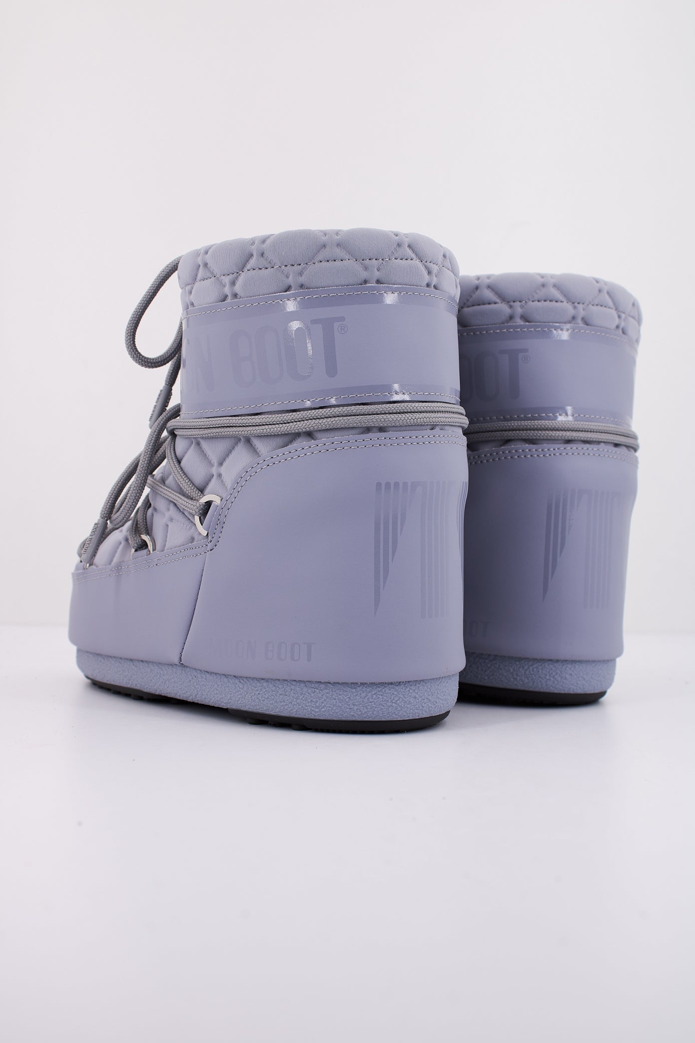 MOON BOOT MB ICON LOW QUIL en color GRIS  (4)