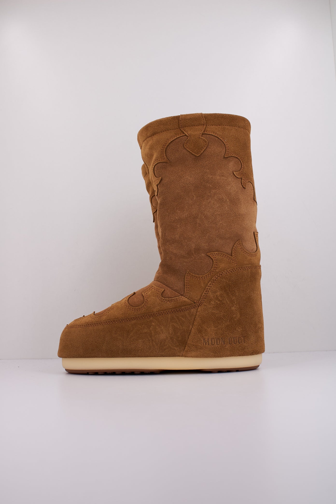 MOON BOOT  MB ICON SUDE EMBROIDERY en color MARRON  (1)