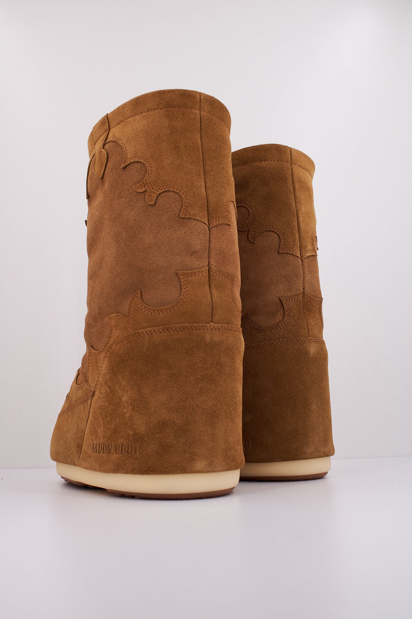 MOON BOOT  MB ICON SUDE EMBROIDERY en color MARRON  (4)