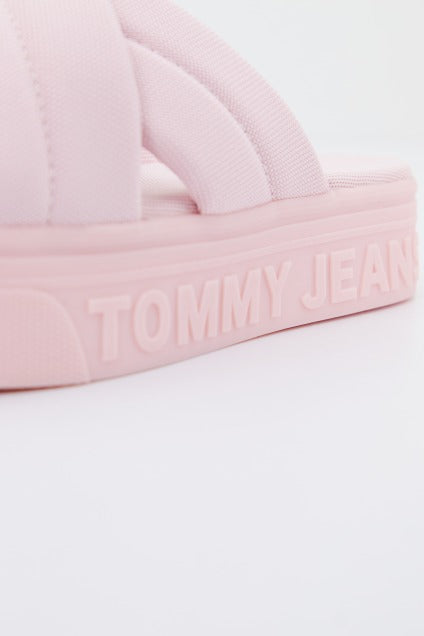 TOMMY JEANS  FLTFRM SANDAL en color ROSA  (4)