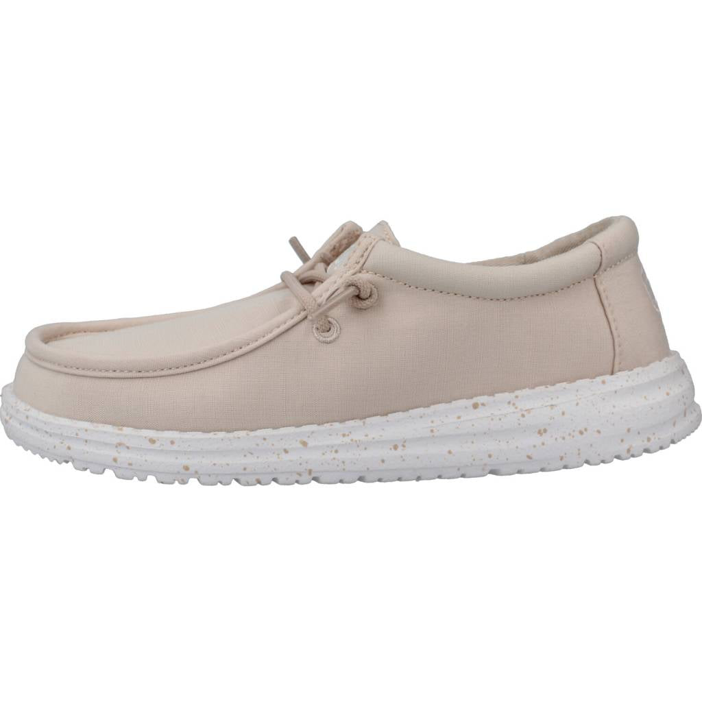 HEY DUDE WALLY YOUTH SLUB CANVAS en color NUDE  (2)