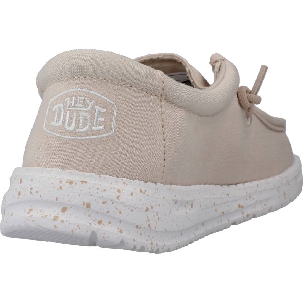 HEY DUDE WALLY YOUTH SLUB CANVAS en color NUDE  (3)