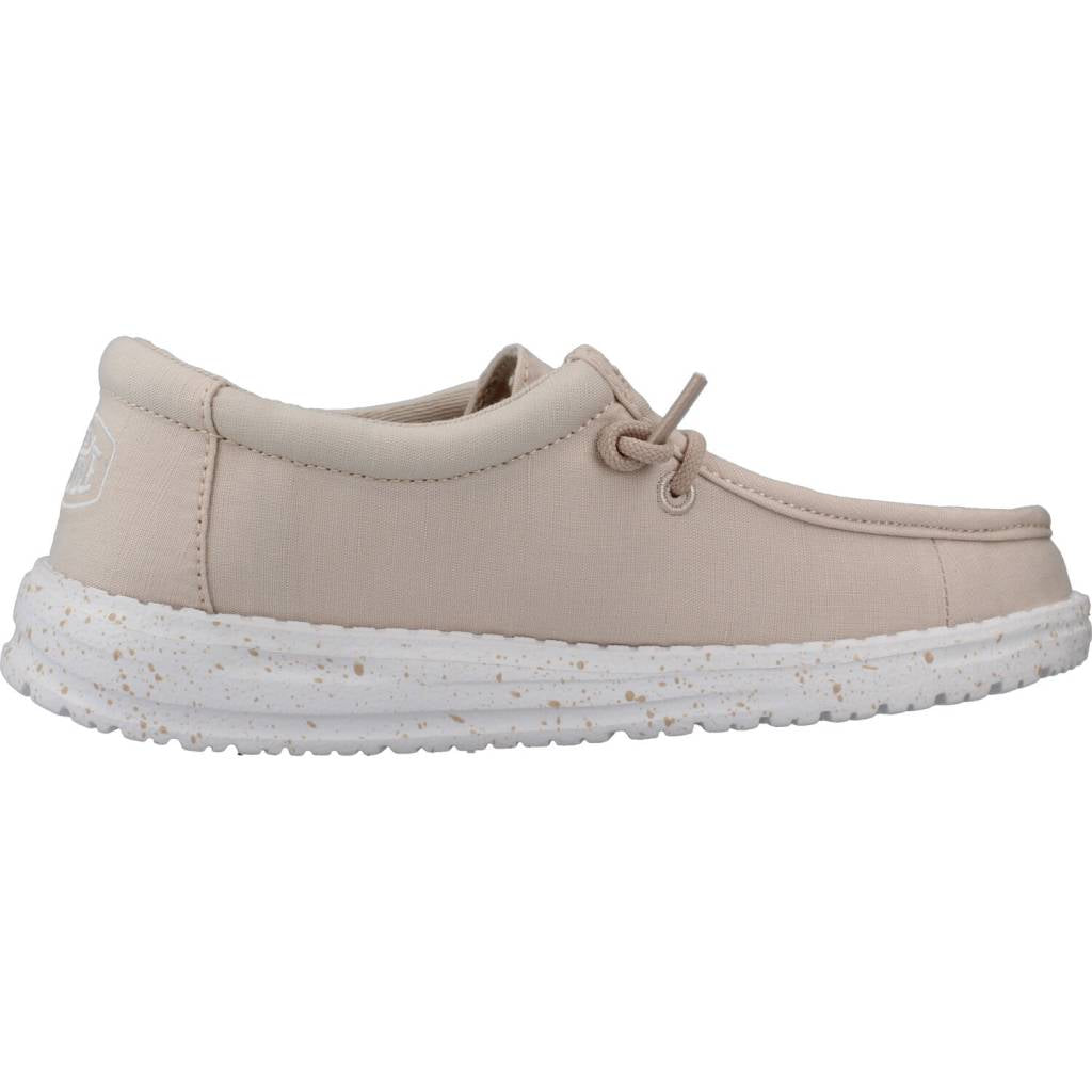 HEY DUDE WALLY YOUTH SLUB CANVAS en color NUDE  (4)