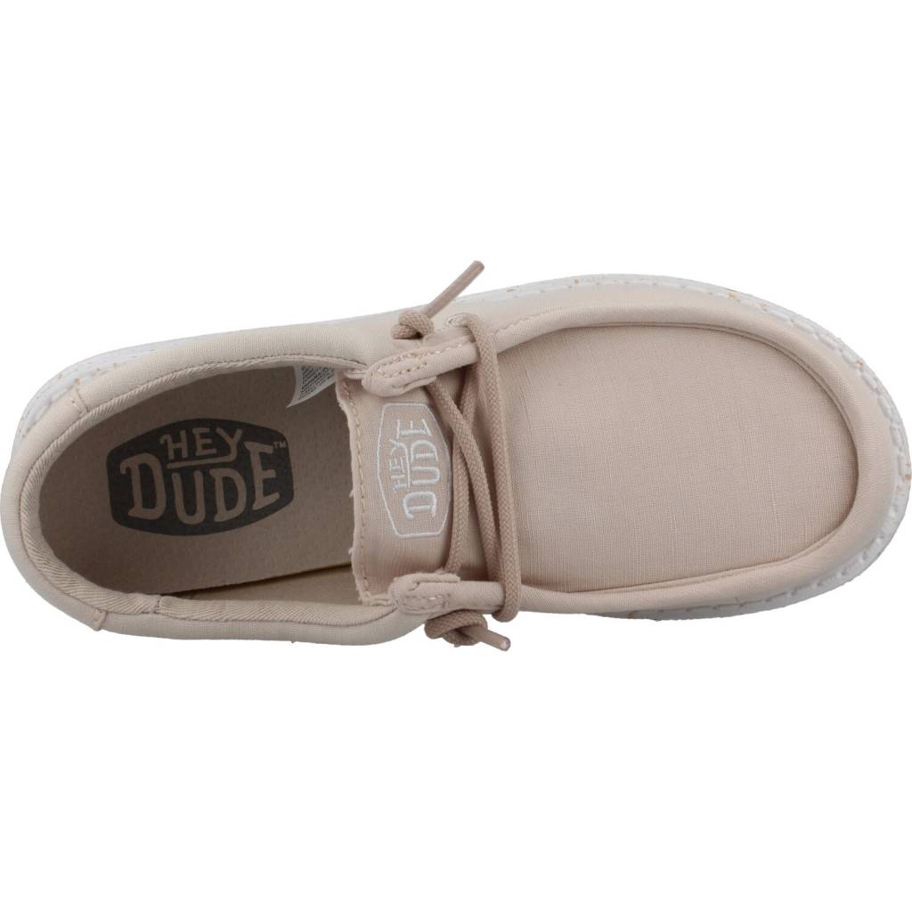 HEY DUDE WALLY YOUTH SLUB CANVAS en color NUDE  (7)