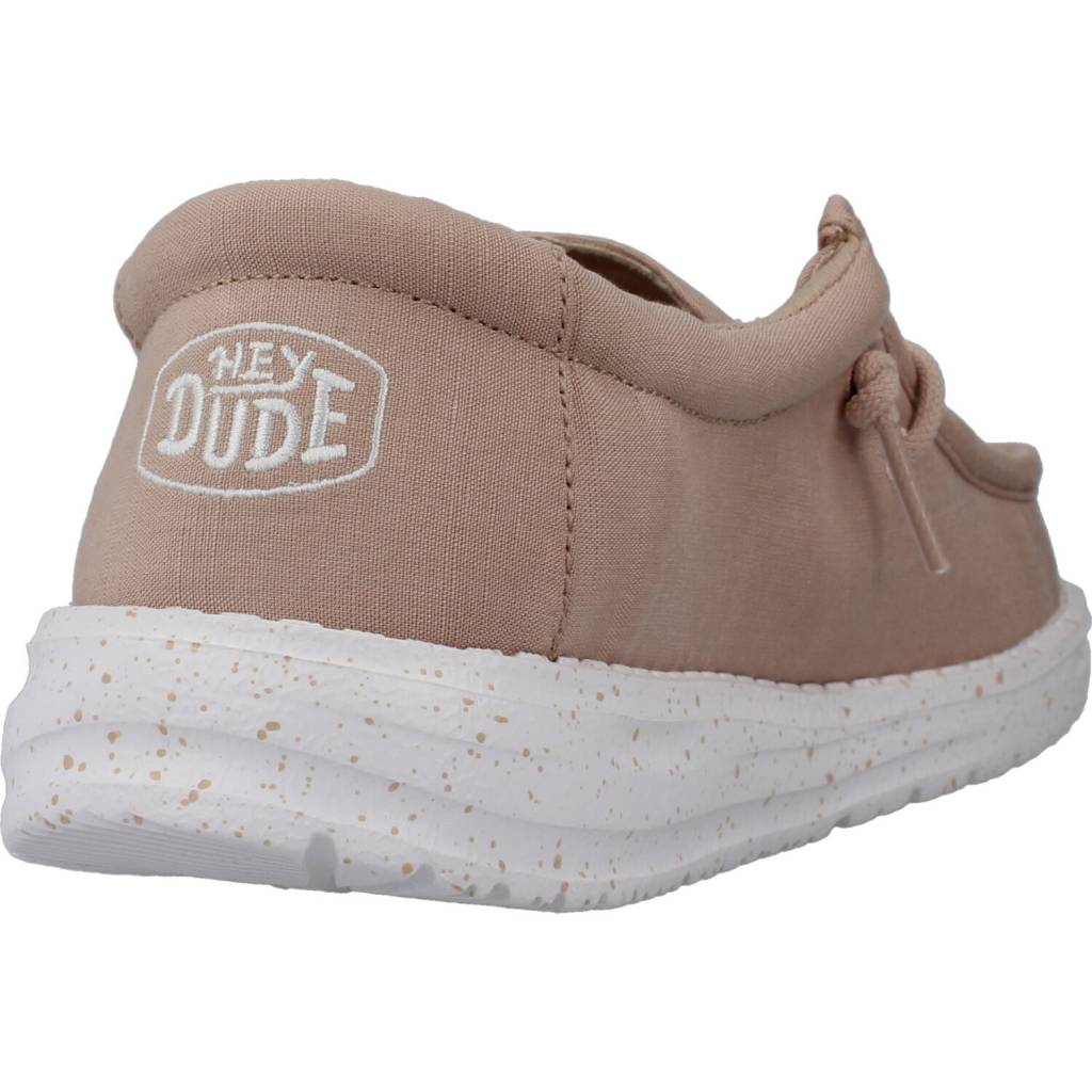 HEY DUDE WALLY YOUTH SLUB CANVAS en color BEIS  (3)