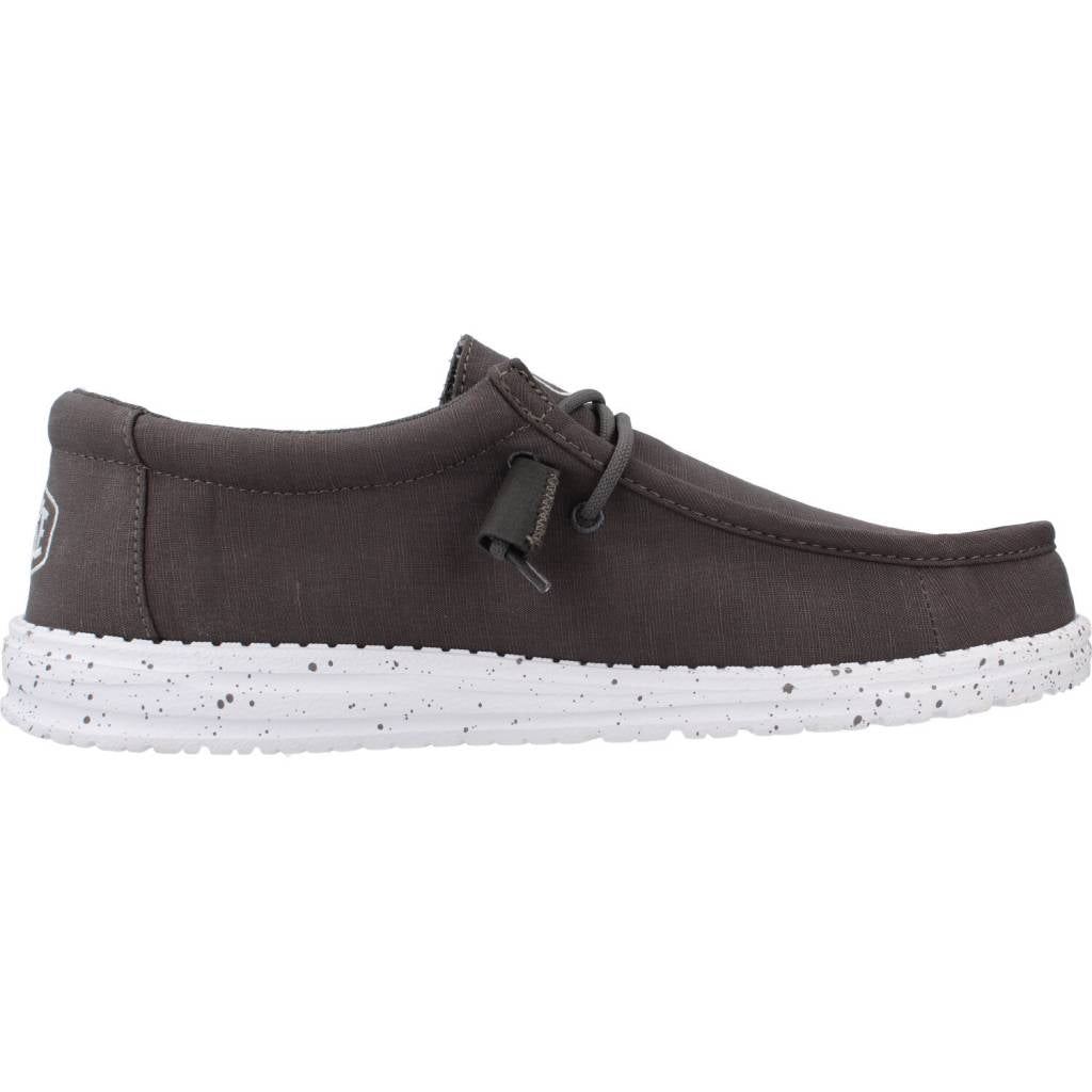 HEY DUDE WALLY SLUB CANVAS en color GRIS  (4)