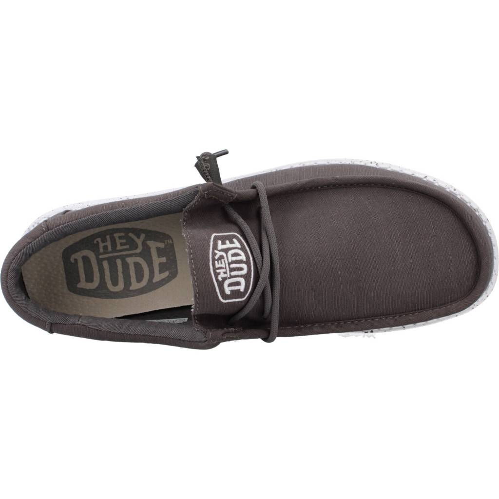 HEY DUDE WALLY SLUB CANVAS en color GRIS  (7)