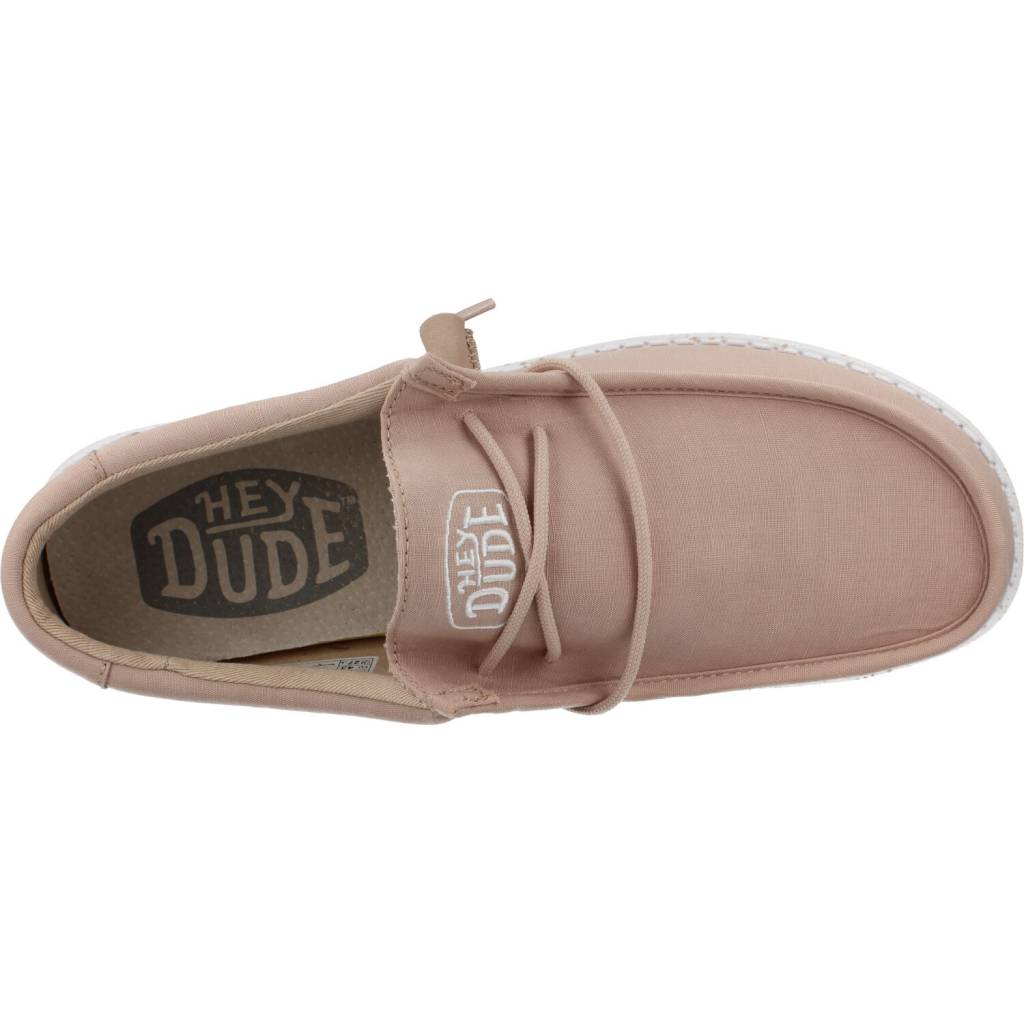 HEY DUDE WALLY SLUB CANVAS en color NUDE  (7)