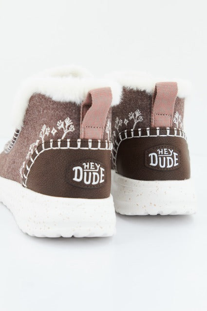 HEY DUDE DENNY FAUX SHEARLING en color MARRON  (3)