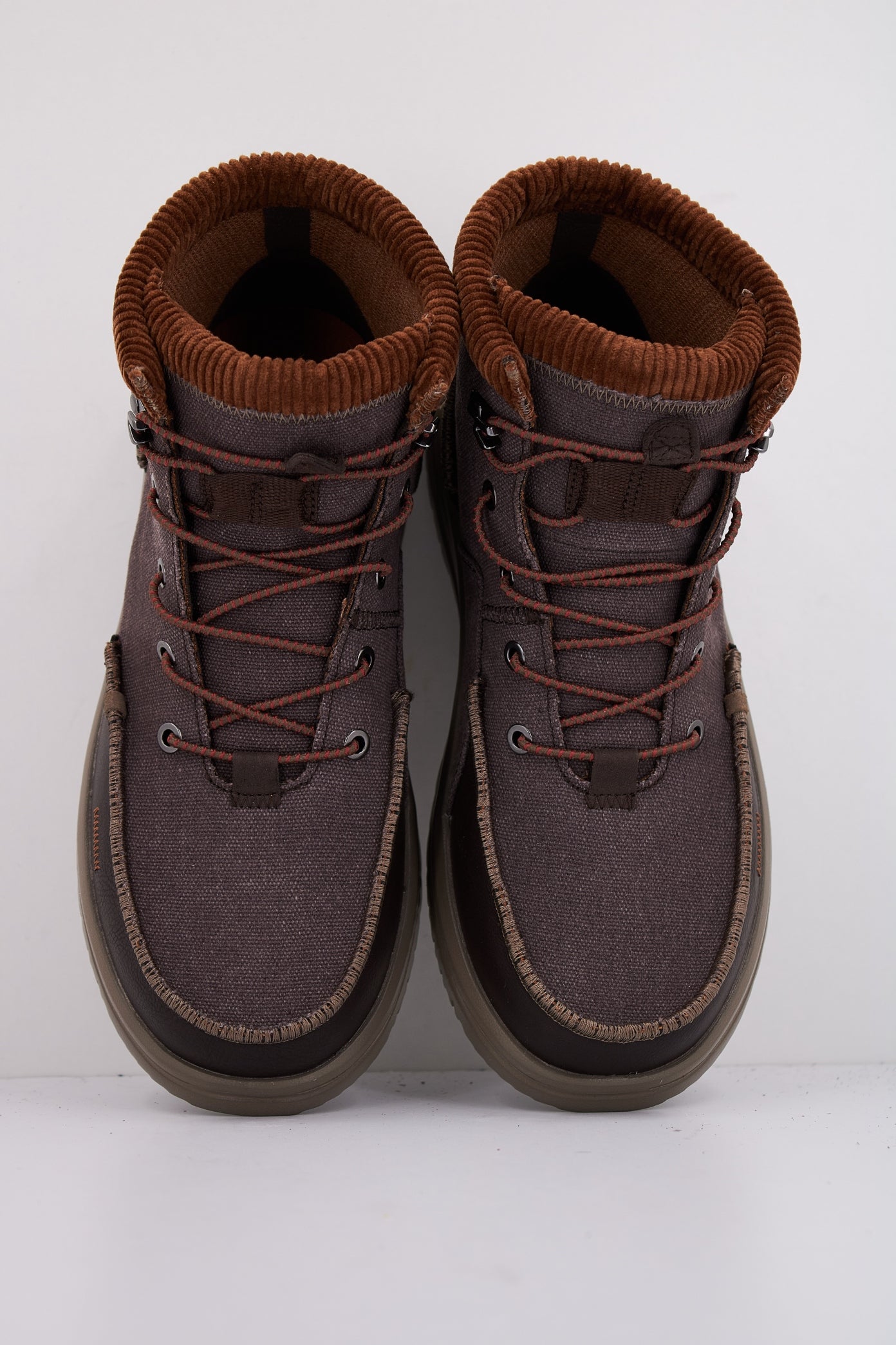 HEY DUDE BRADLEY CORDUROY COLLAR en color MARRON  (3)