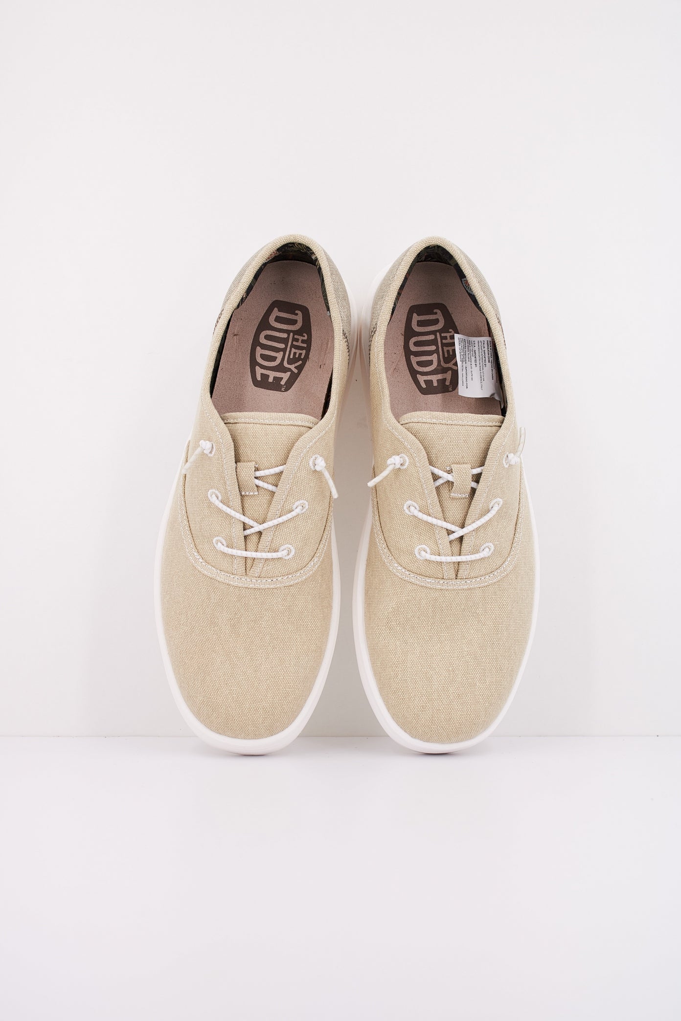 HEY DUDE  CONWAY CRAFT LINEN en color BLANCO  (3)