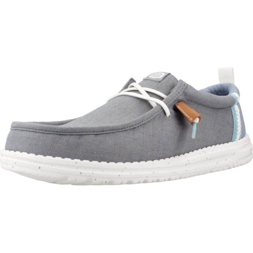 HEY DUDE WALLY SUMMER LINEN en color GRIS  (1)