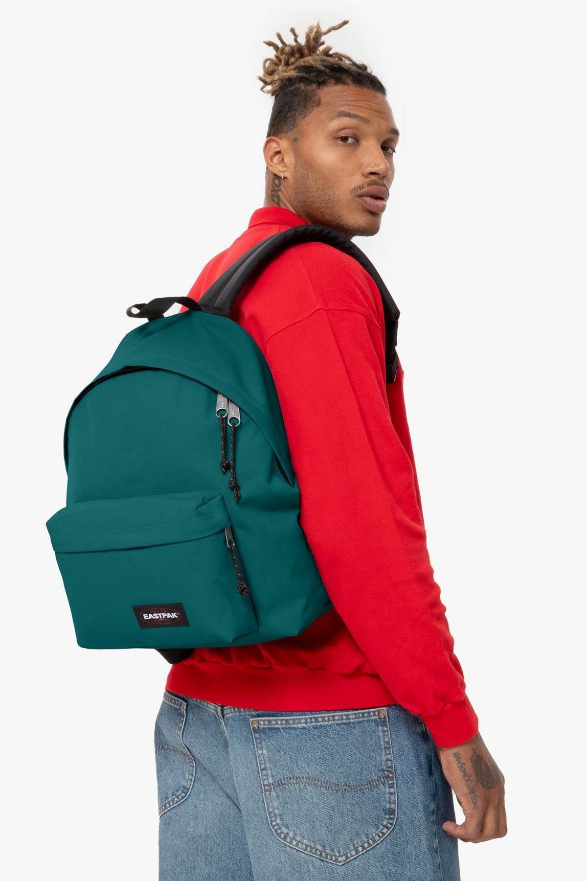 EASTPAK PADDED PAK'R PEACOCK en color VERDE  (4)