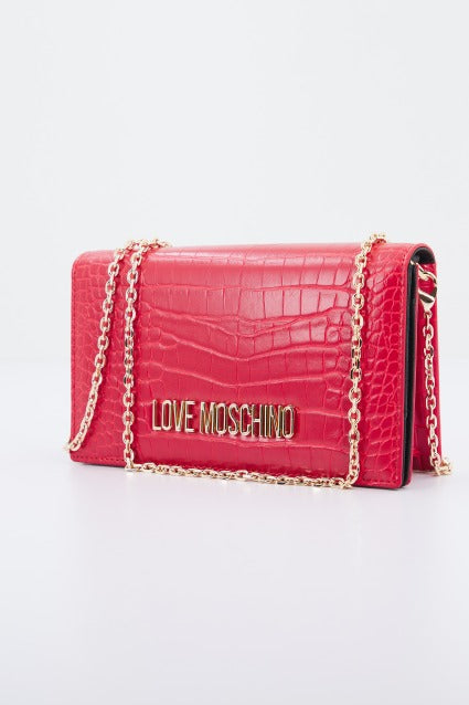 LOVE MOSCHINO JCPPF BOLSA PU ST.CROCO en color ROJO  (2)