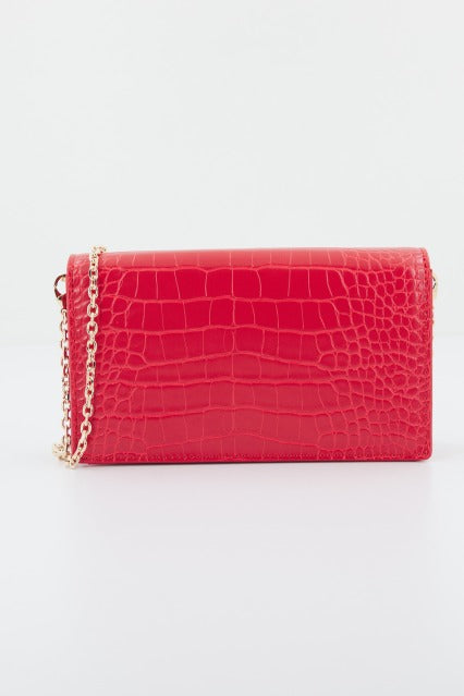 LOVE MOSCHINO JCPPF BOLSA PU ST.CROCO en color ROJO  (3)