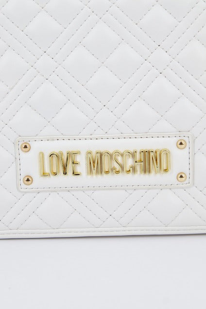 LOVE MOSCHINO JCPPG BORSA QUILTED PU en color BLANCO  (4)