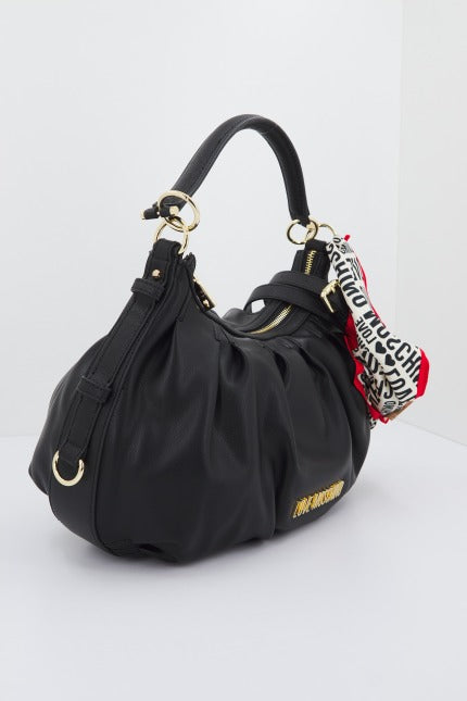 LOVE MOSCHINO JCPPG BORSA PU+SAFFIANO en color NEGRO  (1)