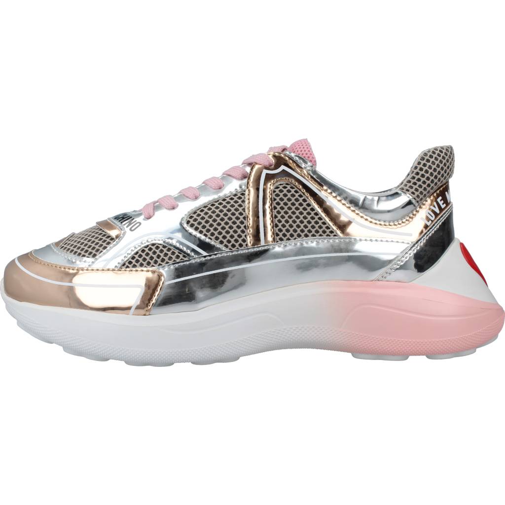 LOVE MOSCHINO SNEAKERD RUNNING en color ROSA  (2)