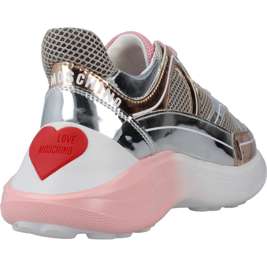 LOVE MOSCHINO SNEAKERD RUNNING en color ROSA  (3)