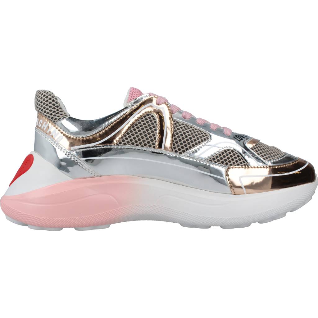 LOVE MOSCHINO SNEAKERD RUNNING en color ROSA  (4)