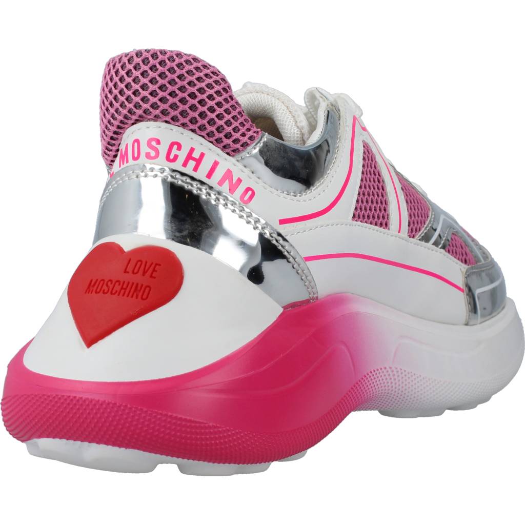 LOVE MOSCHINO SNEAKERD RUNNING en color ROSA  (3)