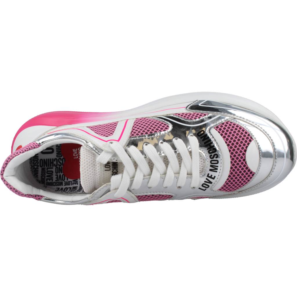 LOVE MOSCHINO SNEAKERD RUNNING en color ROSA  (7)