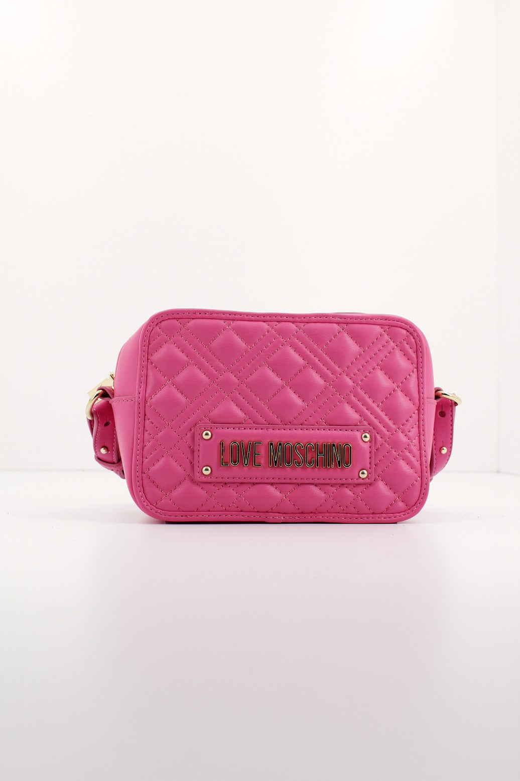 LOVE MOSCHINO BORSA QUILTED en color ROSA  (2)